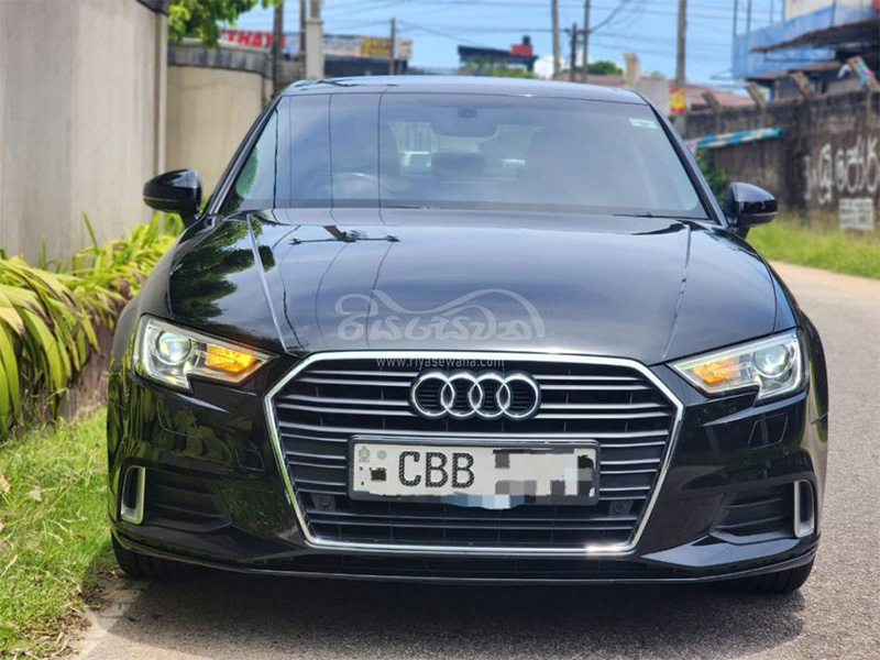 The front-exterior view of the Audi A3 (2018) Sedan Vehicle