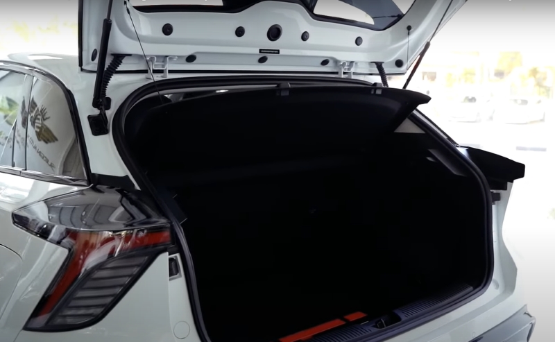 The boot area of the 2023 MG4 X Power