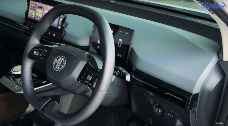 The front interior view of the 2023 MG4 X Power