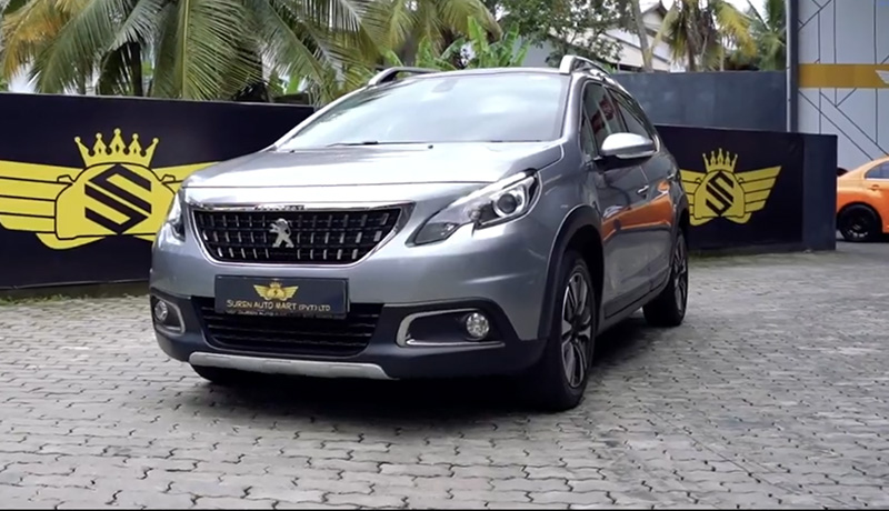 The front interior view of the Peugeot 2008 first generation SUV