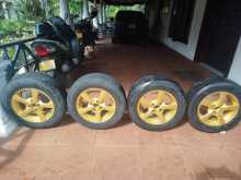 14" alloy wheels with tyres