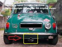 Classic Mini Cooper RC40 Centre Exit Silencer Exhaust