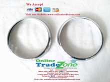Classic Mini Cooper Chrome outer headlamp bezel ring [ Best Condition] #Airbagmodel