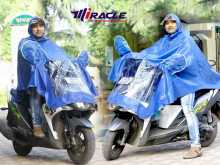 Full covered moto rain coat