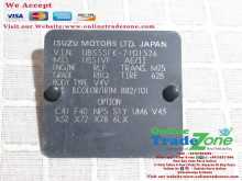 Isuzu Trooper VIN Tag Plate