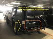Land Cruiser 80 Series License Plate Mount Bracket [ License plate holder and light assembly ]