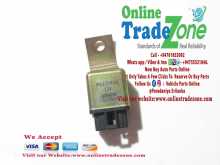 Mitsubishi Pajero Mk1 Palathsabha A/C Relay 2 Volt 4 Pin New MB- 229456