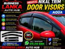 TOYOTA AQUA NICKEL TRIM DOOR VISORS