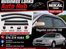 TOYOTA COROLLA 110 NICKEL TRIM DOOR VISORS