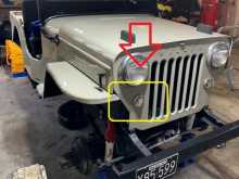 Willys Jeep Front Grill Chrome Turn Signal Lamp [Indicator Light]