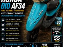 Honda Japan. DIO 2 Stroke 2018 Motorbike