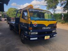 Isuzu ELF Carrier With Boom Truck 1990 Lorry